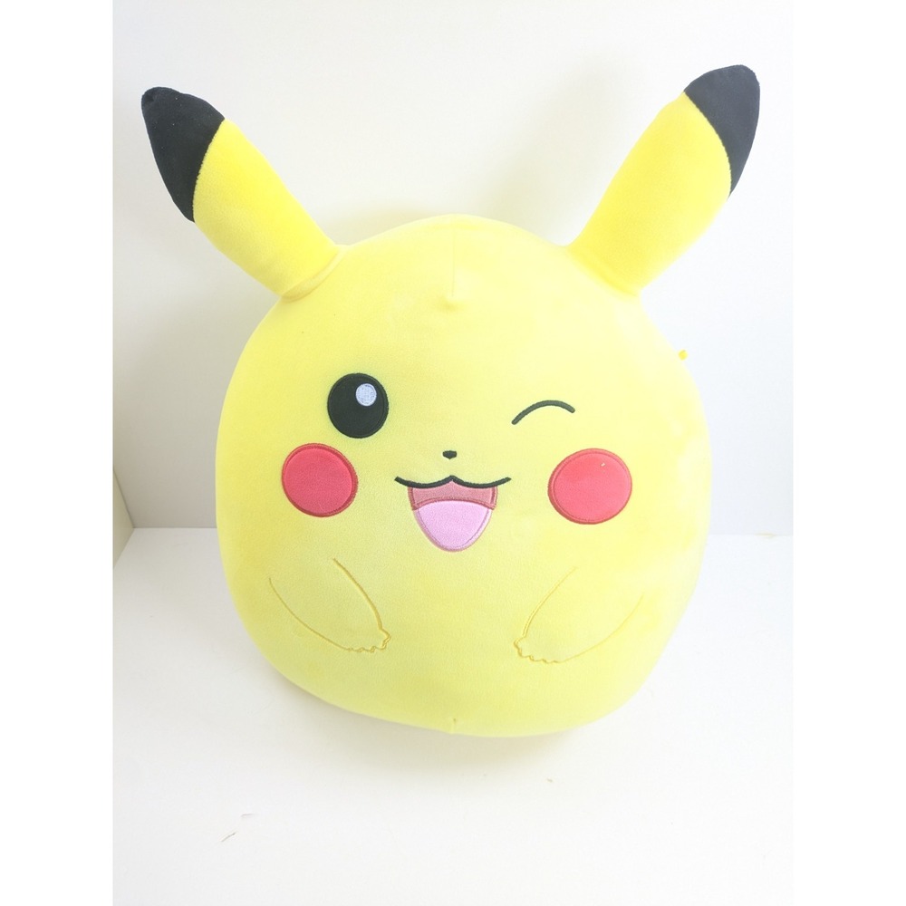 Pokemon - Squishmallow Winking Pikachu - 24" Inch - Plush Pillow - Jumbo Giant